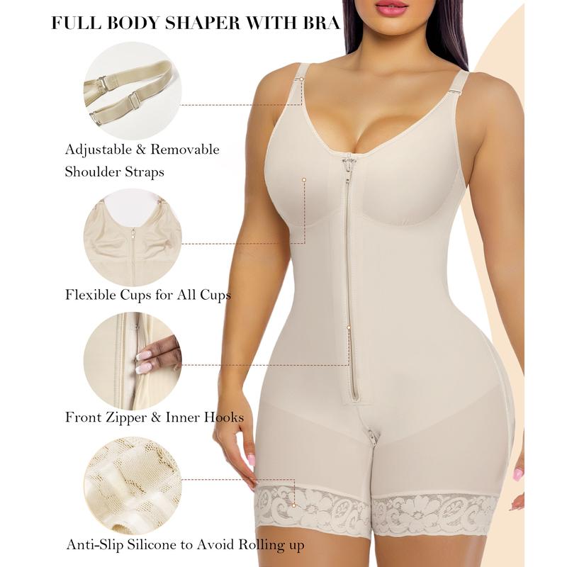 🔥Women’s Colombianas Shapewear–Tummy Gone Instantly-Tummy Control, Butt Lifter, Detachable Straps & Zipper Crotch